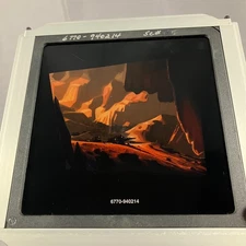 Disney Atlantis Film Rear Projection Slide 8x8 Scenic Background Art Frame Pani