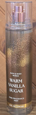 Bath  Body Works WARM VANILLA SUGAR Fine Fragrance Mist Spray  8 oz.