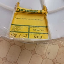 Palmetto Packing "Pinnacle" Packing Seal, 1/2"  x 5/8", Flexible Graphite 25 Ft