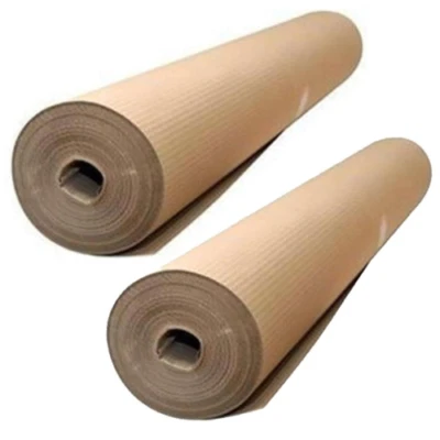 HYTAMA TOOLS 2 Rotoli Cartoni Ondulato Protettivo misura 1 x 45 metri Avana Pavimenti Pittura