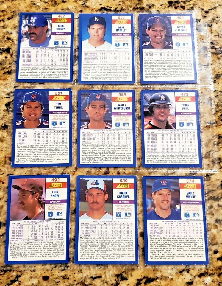 1990 Score Baseball Cards 9 Card Lot EBay 1990-score-baseball-cards-9-card-lot-ebay