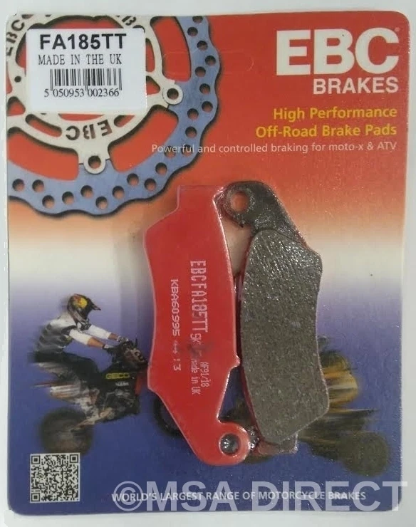 EBC Carbon TT FRONT Disc Brake Pads (1 Set) Fits SUZUKI DRZ400 (2000 to 2024) - Image 2 of 4