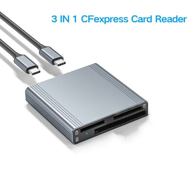Professional Card Reader for CFexpress Type B /Type A /SD/Memory Card Transfer S