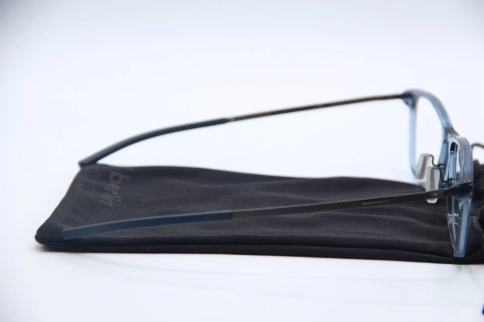 НОВАЯ IC! БЕРЛИН AKITO СИНИЙ ВОДЫ HD СИНИЙ ПРОЗРАЧНЫЙ ПОДЛИННЫЙ ОПРАВЫ ОЧКИ 53-20 - Изображение 4 из 4