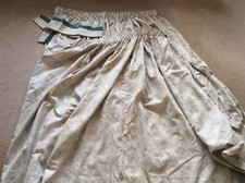 Pair beige pattern Curtains for reworking. Each is approx 90 ins x 81 ins drop