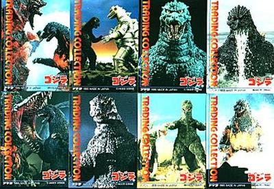 GODZILLA (JAPANESE) 1995 SET OF 102 CARDS, CHECKLIST SET (8), & 3D