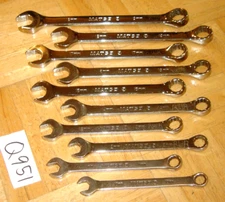 MATCO TOOLS 10 PIECE METRIC SHORT COMBINATION WRENCH SET 12 POINT 10MM TO 19MM
