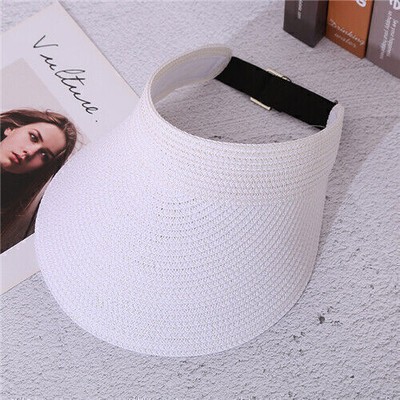 Damen Breite Krempe Sonnenhut Strandhut Strohhut Sommer Faltbar Sunvisor Cap