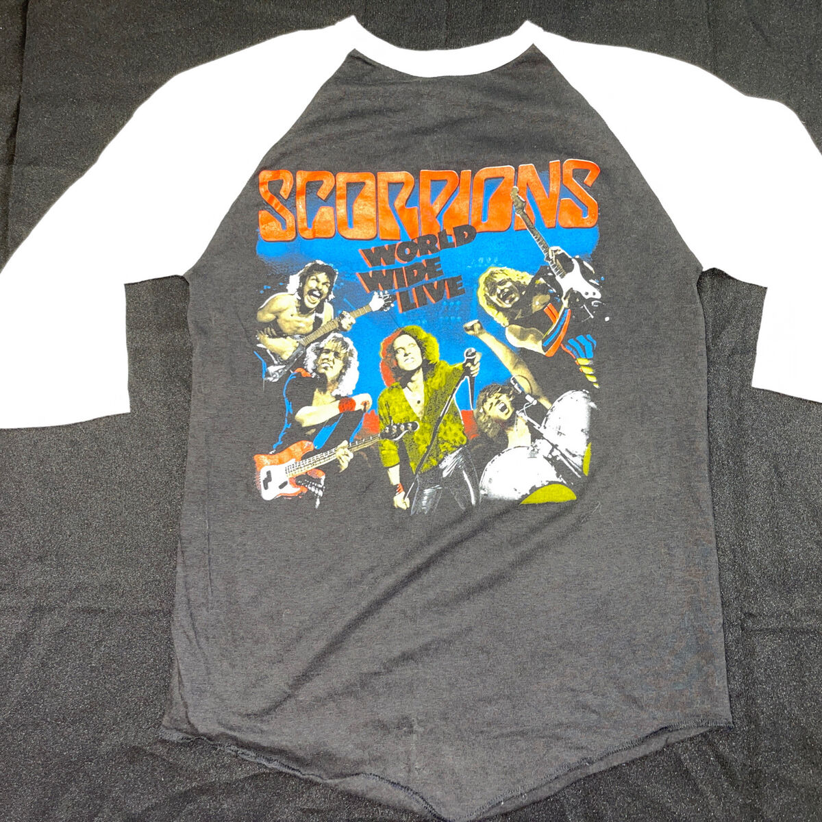 vintage scorpions t shirt 80s world wide live RARE! Two vintage scorpions t shirt 80s world wide live RARE! Two