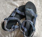 EUC Teva Original Universal Sandals Blue Geometric Hipster Vegan Women Size 10 — photo 2