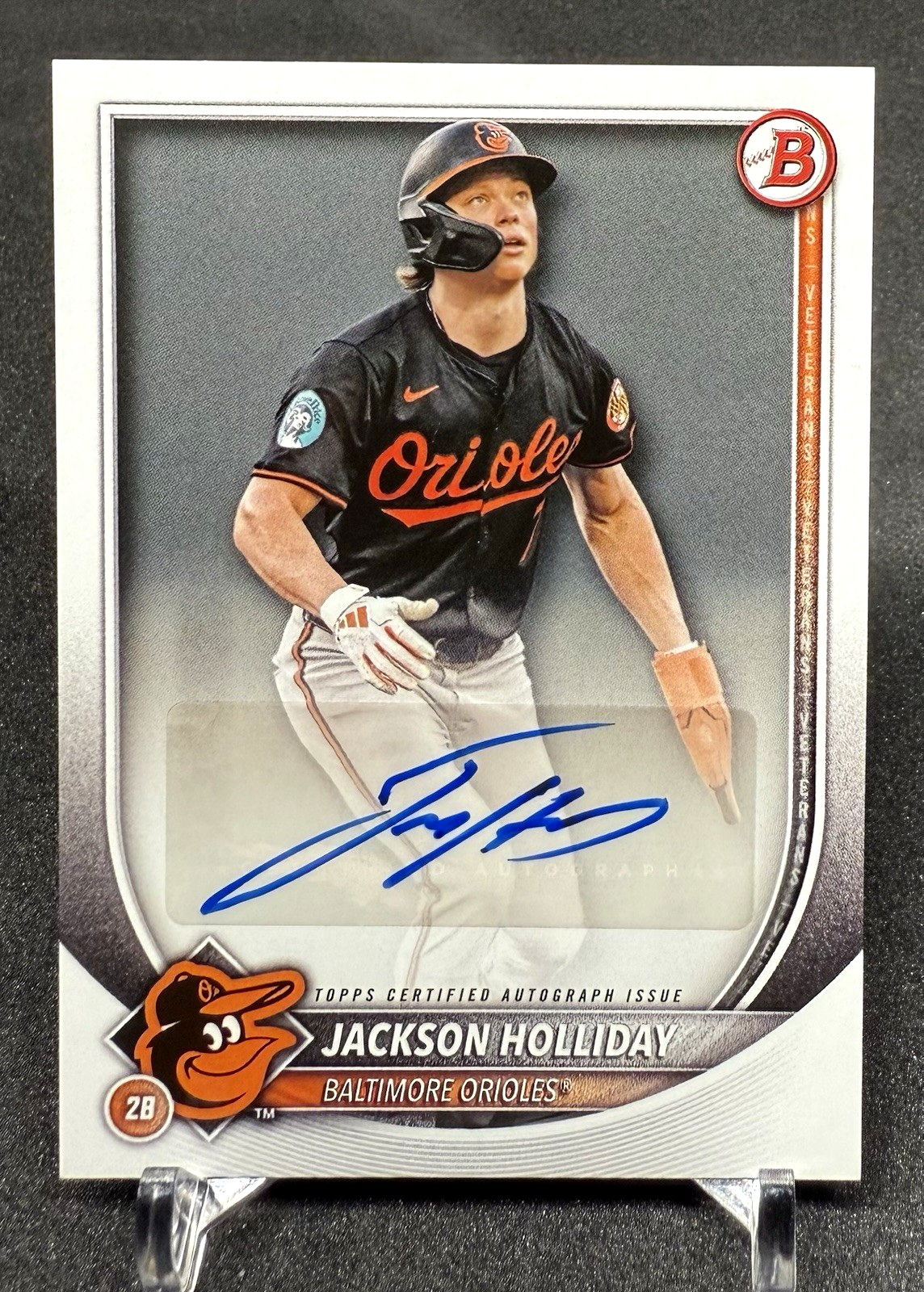 2025 Bowman Rookies and Veterans Autograph PRV-JH Jackson Holliday Baseball Card