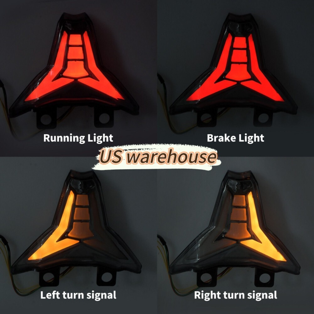 For 2019-2024 2025 ZX6R ZX4R ZX10R Ninj400 Integrated LED Ta