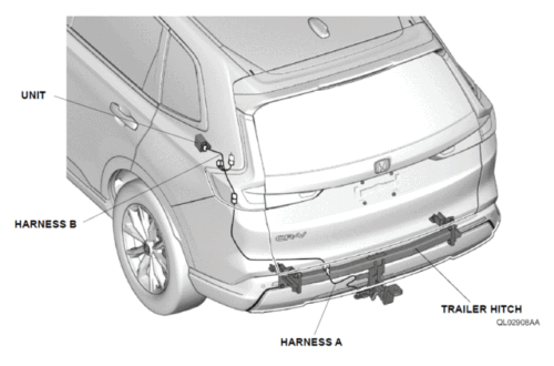 Arnés de enganche de remolque genuino Honda CR-V 2023-2025 08L91-3A0-100 - Imagen 5 de 5