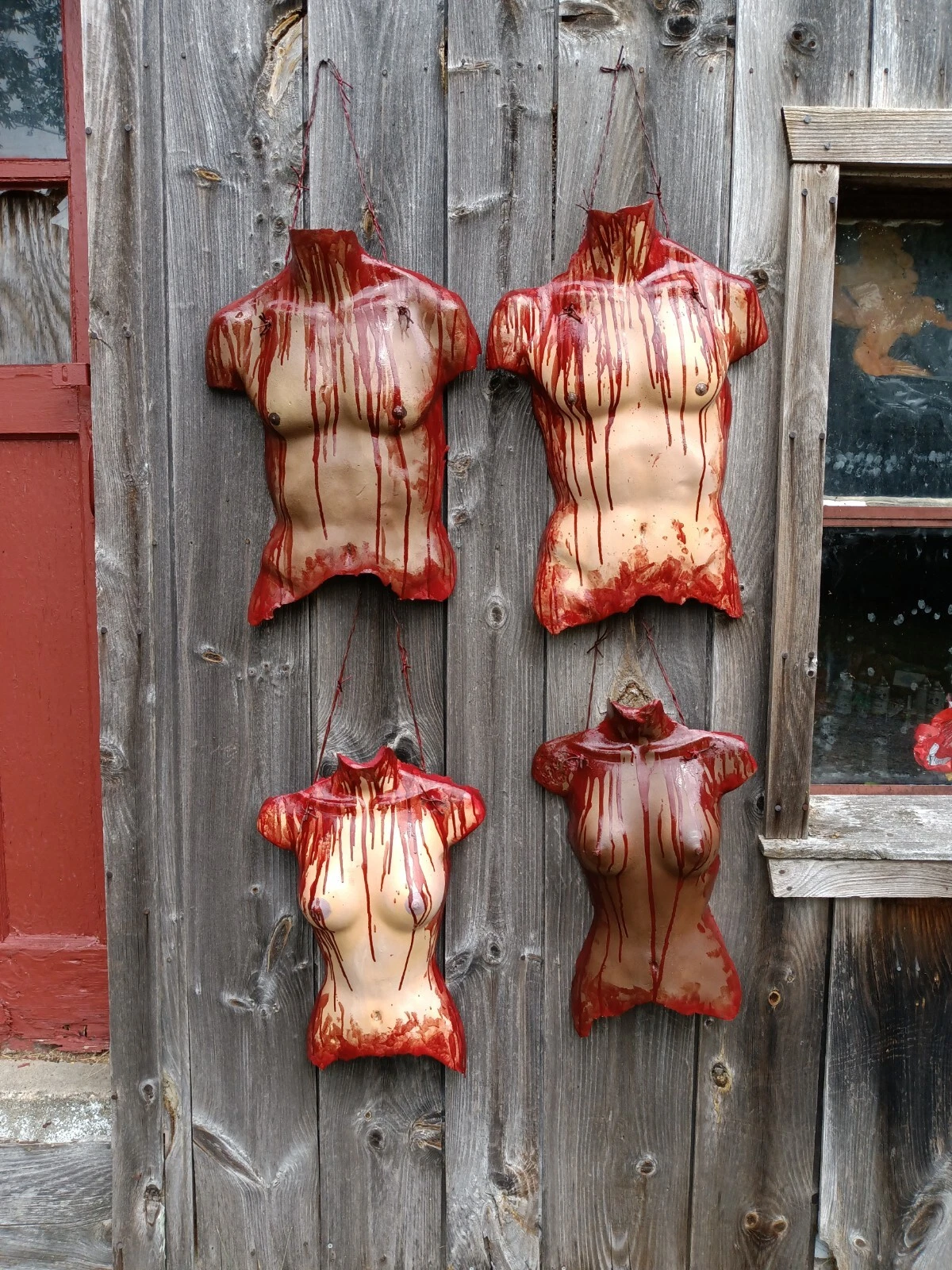 GORY SKINNED TORSO Halloween Props, OOAK by: MADMAT