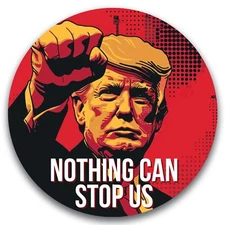 Magnet Me Up Nothing Can Stop Us, President Trump Assassination Magnet Decal