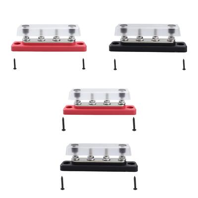 4 Way Busbar RV Yacht Motorhome Busbar for Marine Cars Motorcycles