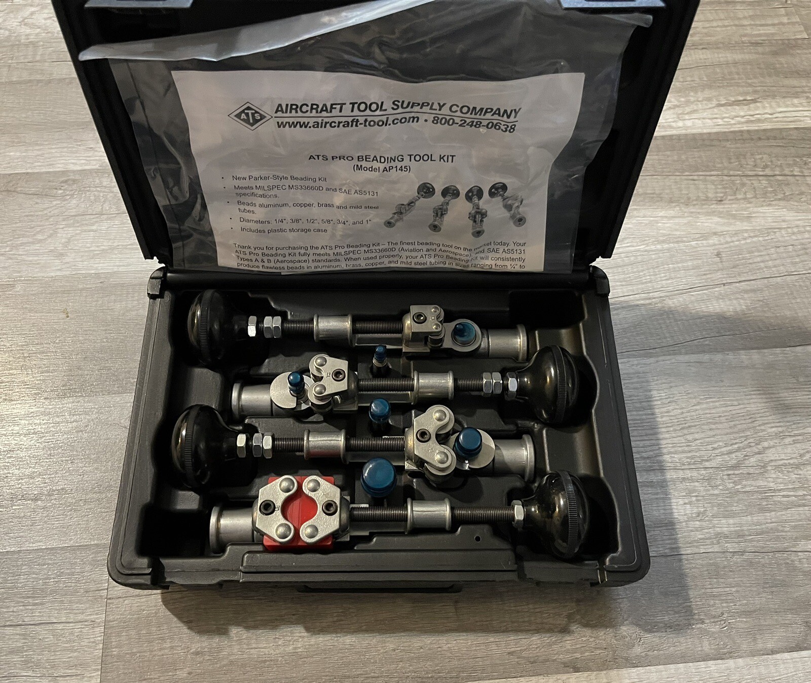 New aircraft Tool Supply Company Tube Beading Kit AP145 This Nation