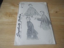 Vintage 1950's ? Sewing Pattern, Teen age Jacket Beret, size 14, Simplicity 3044
