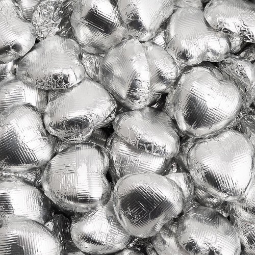 Milk Chocolate Foil Wrapped Hearts (x82 Hearts) - Picture 5 of 46