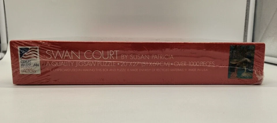 Rompecabezas Swan Court 1000 piezas Gran Puzzle Americano Fábrica Susan Patricia Foto 3 de 4