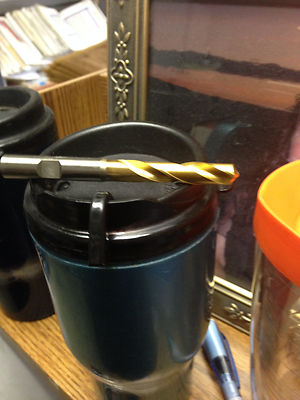 .3480'' S HSS-CO TiN COATED 130 DEGREE POINT STUB LENGTH DRILL