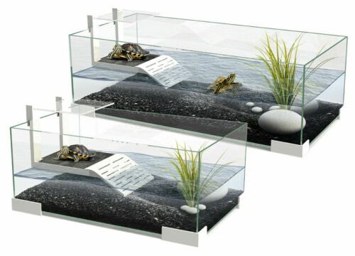 Ciano Tartariums 40 60 80 réservoir tortue terrarium rampe aquarium support terrapin - Photo 1/12