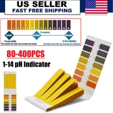 400× 1-14 pH Indicator Test Strips Laboratory Paper Litmus Tester Urine Saliva