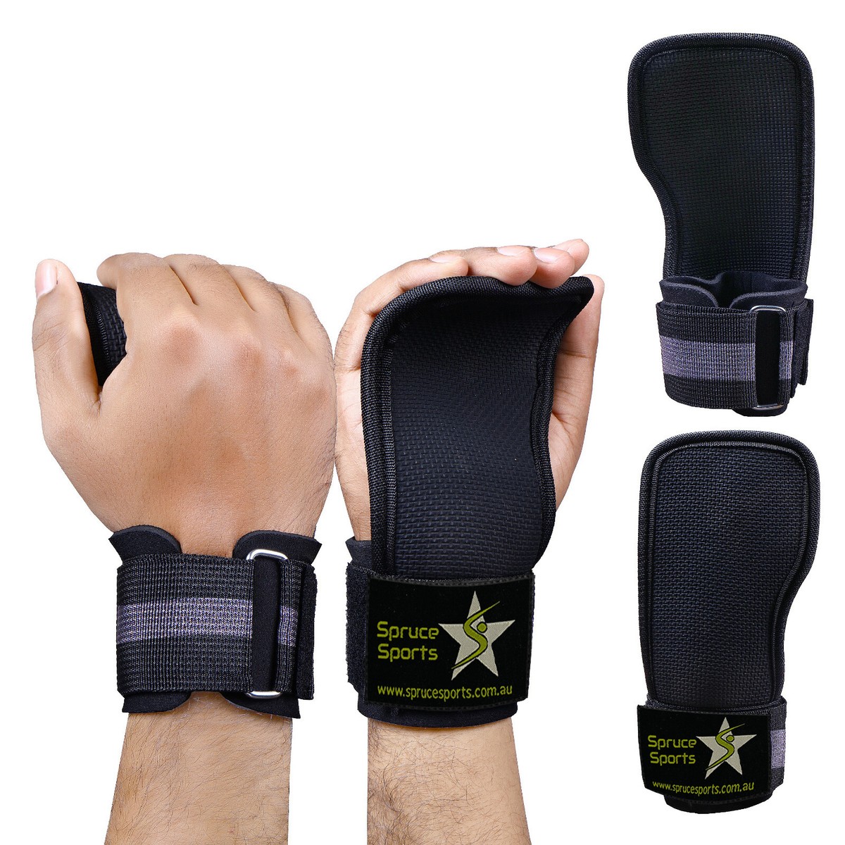 Heavy Duty PRO Hijshaken Neopreen Gewatteerde Polswraps Met Zware Stalen Haken Power Gewichtheffen Training Gym Grips Bandage Polssteun Set Van 2 272 Kg Trekkoord 1 Jaar Garantie Klassiek 2001824134