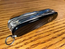 New Victorinox Swiss Army 91mm Knife DELUXE TINKER PEN  in Black  1.4723-03P