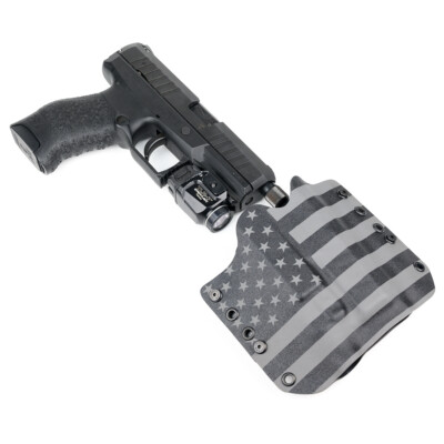 OWB Kydex Holster for Handguns with a Streamlight TLR-7 /7A - USA GUNMETAL GRAY