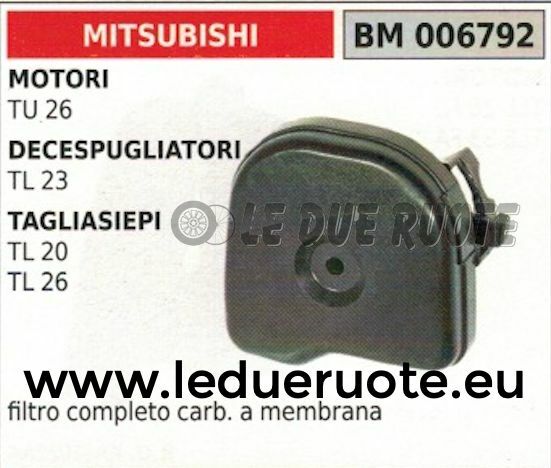 FILTRO ARIA COMPLETO MOTORE DECESPUGLIATORE MITSUBISHI TL43 TL52 - Foto 11