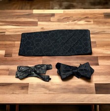 Marshall Field's Men Cumberbund  Bow Tie Formal Wedding