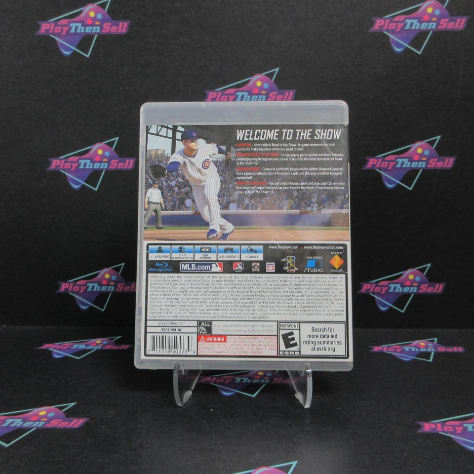 Reacondicionado MLB 16 The Show PS3 PlayStation 3 Completo - 1 año de garantía en muy buen estado Foto 2 de 4