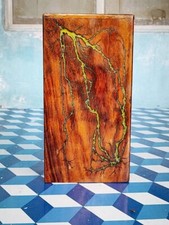 Epoxy Resin Rosewood Lichenberg Figure Urn Box For Ashes Cremation Urn For Decor