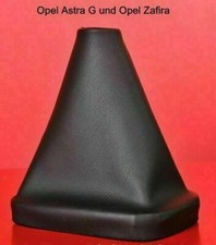 SCHALTMANSCHETTE FÜR OPEL ZAFIRA A SCHALTSACK 100% ECHTES LEDER SCHWARZ BLAU
