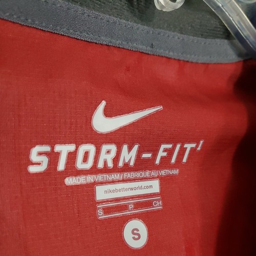 NIKE Storm-Fit Harvard Crimson Football Windbreaker Zip Short Sleeve Shirt Small - Picture 5 of 9