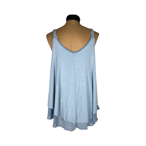 Tanque Fara trenzado Grace & Lace en azul cielo talla L - Imagen 6 de 18