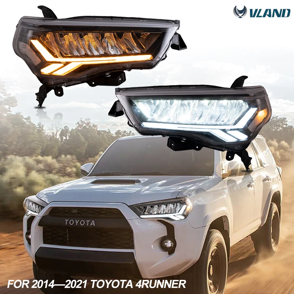 Set LED Projector Headlights For 2014-2021 Toyota 4Runner W/ Sequential  Signal eBay