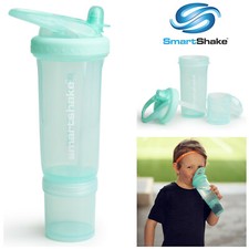 Smart Shake Protein Bottle Mixer Shaker Cup SmartShake Revive Junior Mint Green