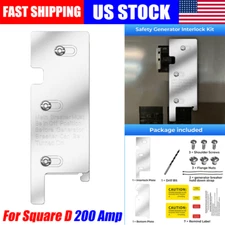 Generator interlock Kit For Square D 200 Amp Panels Garden Vertical Main Panel 
