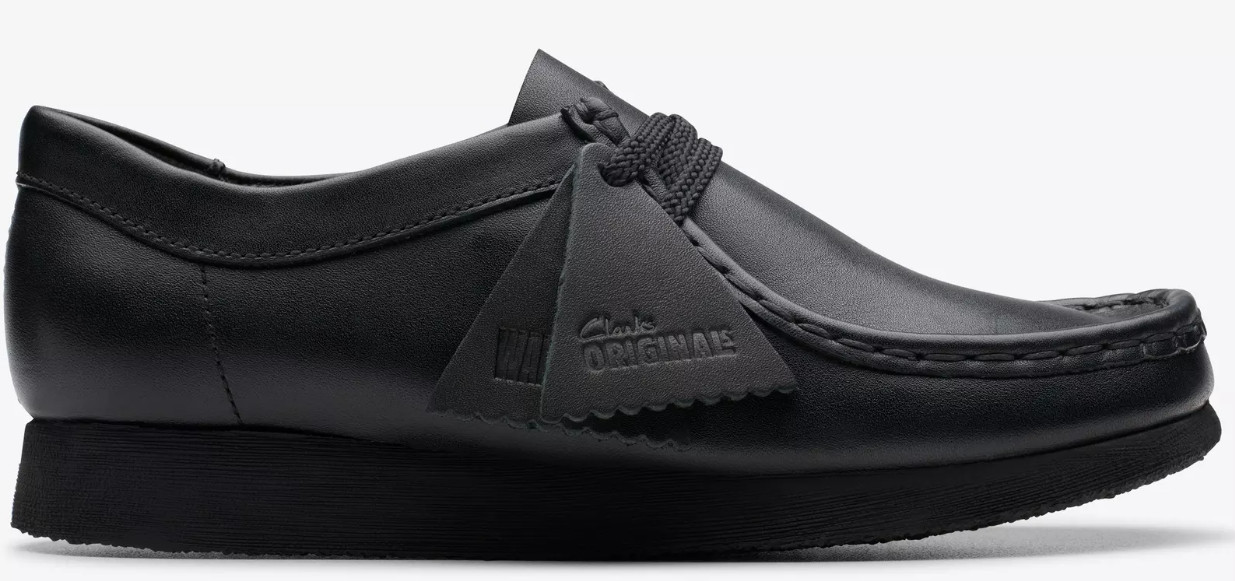 Clarks Wallabee Cuero Negro - 26168045 - NIÑOS/JUNIORS