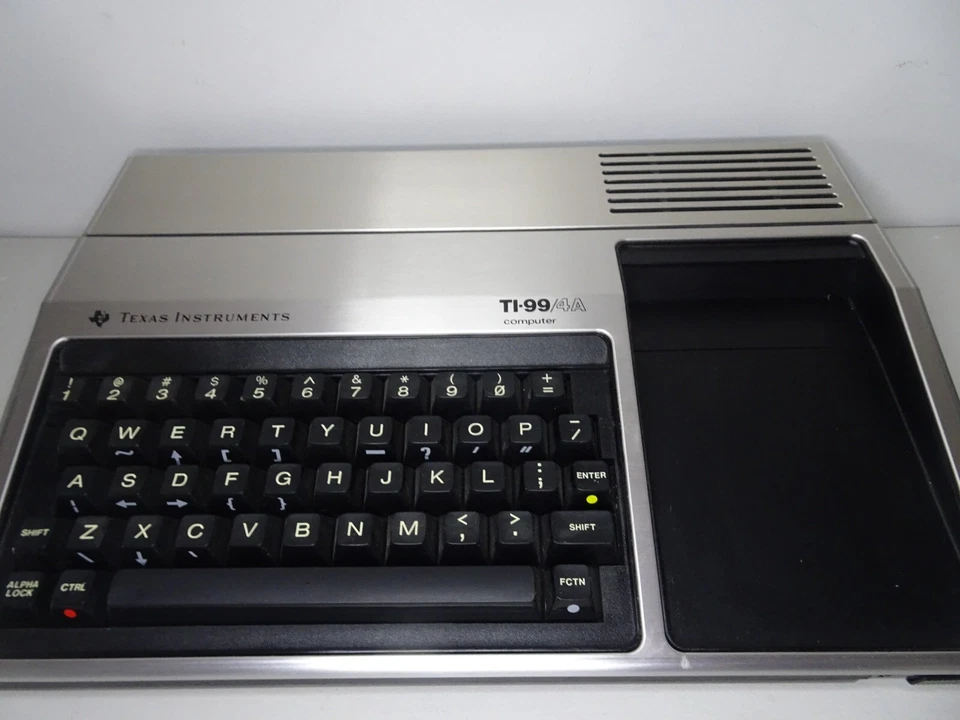 Vintage Texas Instruments TI-99/4A Home Computer -  w/ Cables & Box + One Game - Image 2 of 4