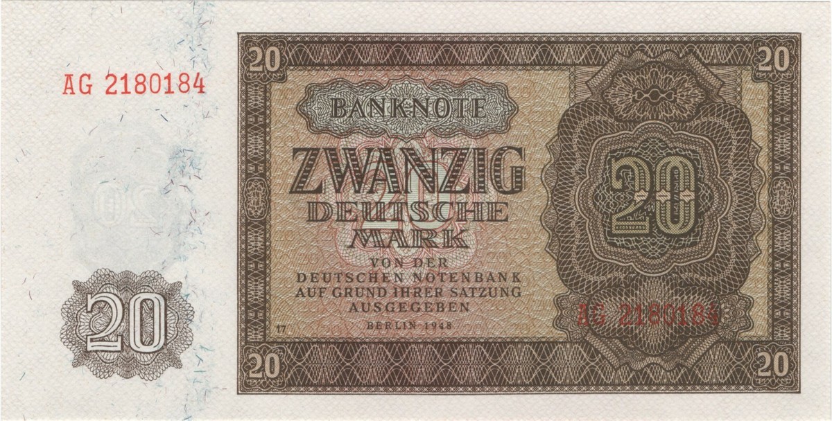 20 Mark 1948 -Germany Democratic Republic Pick:13- Series: AG