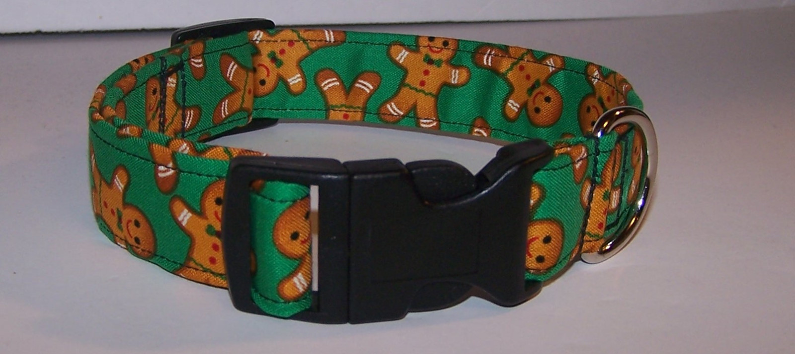 Wet Nose Designs Holiday Gingerbread Man Dog Collar Christmas Green eBay