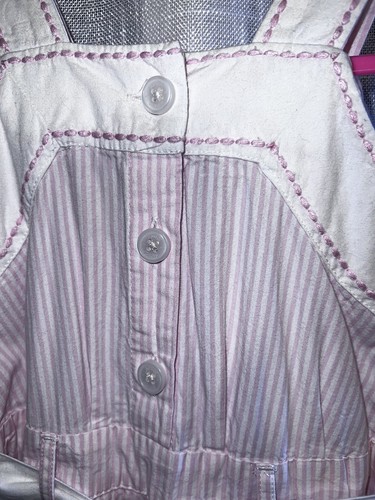 Designers at Debenhams Junior j Pink White Pink Stripe shorts playsuit 18-24 Mon - Picture 6 of 9