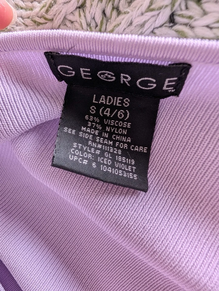 Top Office Core Slinky Tejido Mujer Pequeño Pastel Púrpura Profundo V Ajustado Carrera Y2K Foto 4 de 4