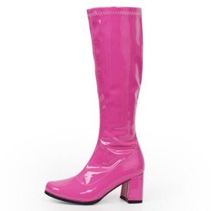 pink pvc boots