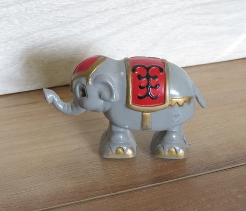 VTG 1950s Marx Plastic Elephant Circus Ramp Walker Hong Kong READ