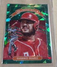 2020 Donruss Optic Eugenio Suarez Diamond Kings Green Cracked Ice numbered 5/7 