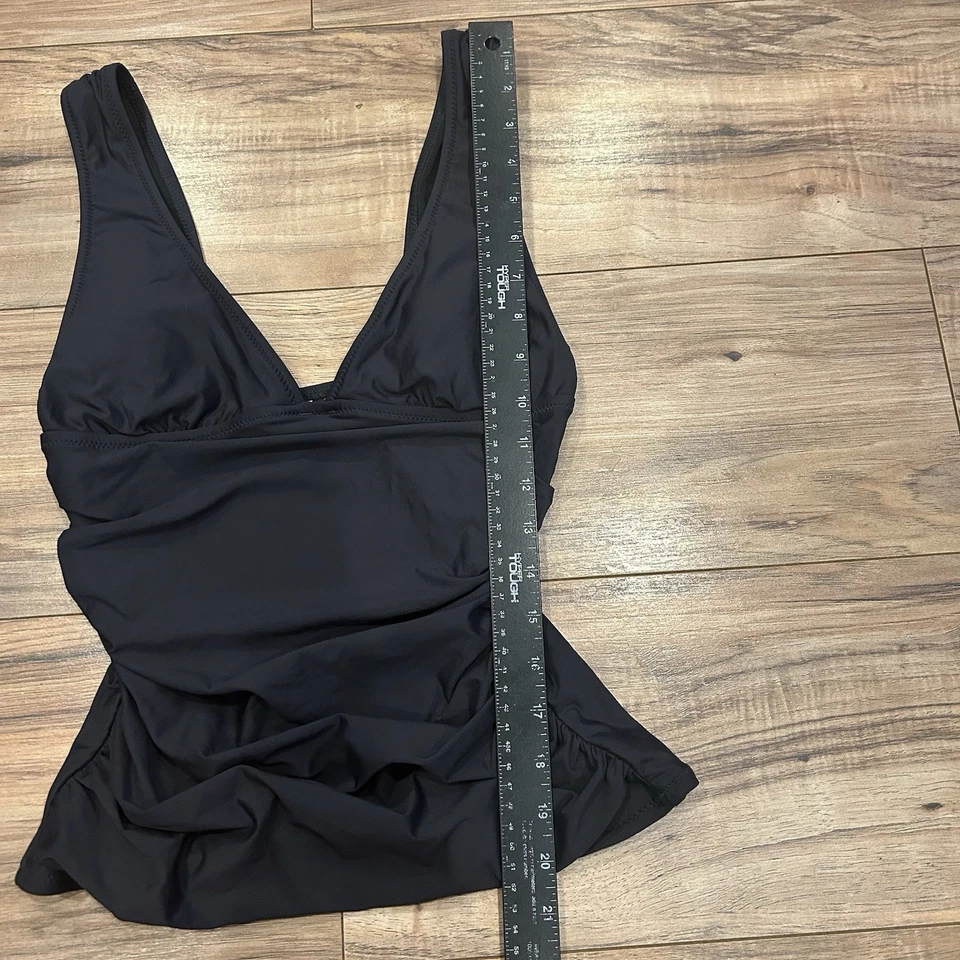 Camiseta de natación Tankini acanalada carbón para mujer J.Crew XS B6767 NUEVA CON ETIQUETAS Foto 2 de 4